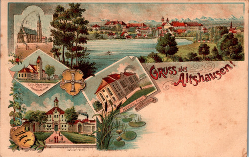 Litho gruss aus altshausen - aus,
