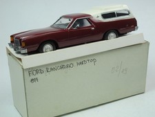 Kimmeria 1977 Ford Ranchero Hardtop dunkelrot/weiß Handarbeitsmodell 1:43