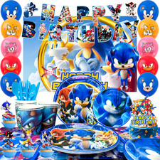 Sonic Hedgehog Party Deko Sonic Kinder Geburtstag Party Ballon Teller Geschirr
