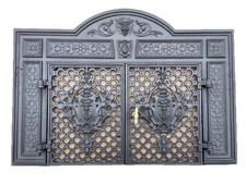 Antike Ofenplatte Warmhaltefach Tür vom Gussofen Warmhaltetür Lüftungstür