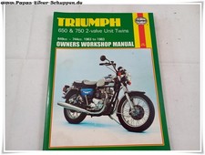 Reparaturanleitung Triumph 650 750 2-valve Unit Twins Owners Workshop Manual