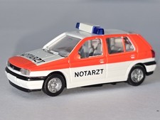 WIKING, VW Golf, DRK Notarzt Fahrzeug, Einsatzfahrzeug, H0 1:87 selten