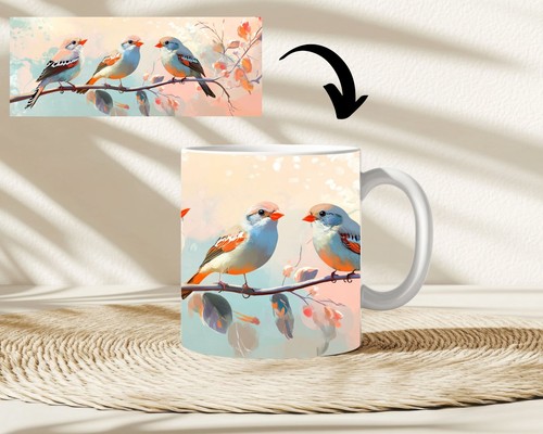 Kaffeetasse zebrafinken vogel - kaffeetasse,
