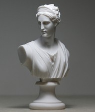 Artemis Diana Büste Kopf griechische römische Göttin Statue handgefertigte Sk...