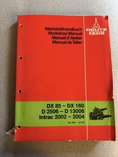 DEUTZ Werkstatthandbuch Regelhydraulik DX 85-160 D 2506- 13006 Intrac 2002-2004
