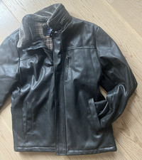 A.W. Dunmore Herren Winterjacke Kunstleder, gefüttert neuwertig  anthrazit 3xXL