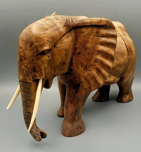Vintage elefanten skulptur - elefanten,