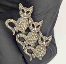 Vintage 925 silber katzen - vintage,