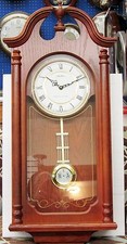  SPLIT PEDIMENT OAK WALL CLOCK