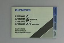 Bedienungsanleitung Manual Olympus Superzoom 120TC Quarz Date (13021811)