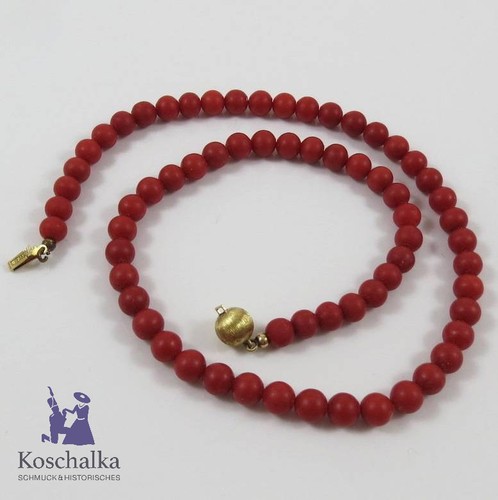 Vintage korallen kugelkette - vintage,