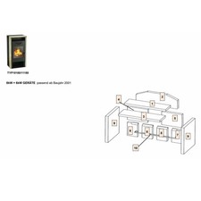 Ersatzteil WAMSLER für Kaminofen Orpheus Typ 10180 / 11180