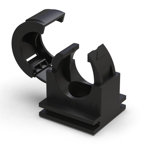 Wellrohrhalter schwarz ip66 - wellrohrhalter,
