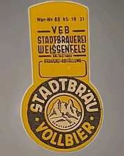 Kordel Etikett Stadtbrauerei