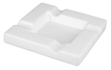 Zigarrenascher Keramik weiß 4