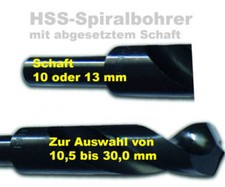 Spiralbohrer Baer HSS Metallbohrer Schaft Stahlbohrer Bohrer Stahl Schaftbohrer