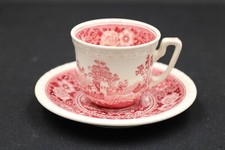 Villeroy & Boch V&B Rusticana rot Mokkatasse & Untertasse aus Porzellan Set