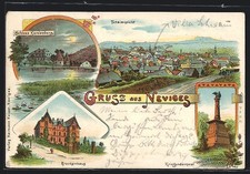 Lithographie Neviges, Schloß