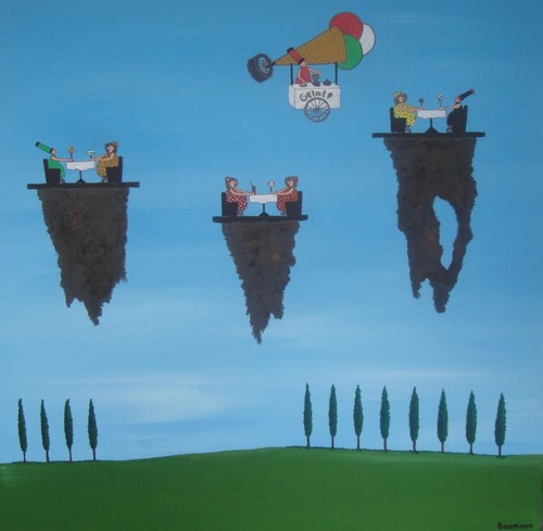 Gelati acryl auf leinwand 90 - -,