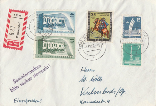 Briefumschlag verschickt von