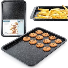 Backblech Ofenblech Kuchenblech Backform mit Granitbeschichtung 46,5x32,5x2,5 cm