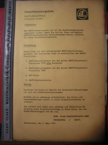Bautz ersatzteil - bautz,