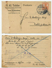 42220 - Mi.Nr. 99 - Postkarte - H.Kl. Tebbe - Bad Rothenfelde 30.12.1916