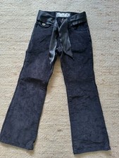 neu!  lange Samthose 116 6Y Mädchen  Stoffhose schwarz Herbst Winter festlich