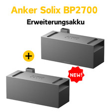 Anker SOLIX BP2700 Erweiterungsbatterie x2,für Anker 3 Pro/2 Pro/AC/Plus, 5,4kWh