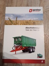 Prospekt Kröger Abschiebewagen TAW 20 TAW 30  Traktor Schlepper Brochüre M