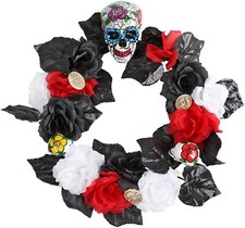 Atosa 39022 Deko Halloween Unisex Dekoration Erwachsene Schwarz / Weiß / Rot