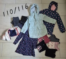 Kleiderpaket Herbst Winter Mädchen110/116 Jacken Kleid Shirts Hosen Strumpfhosen