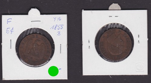 Centimes kupfer münze - 5,