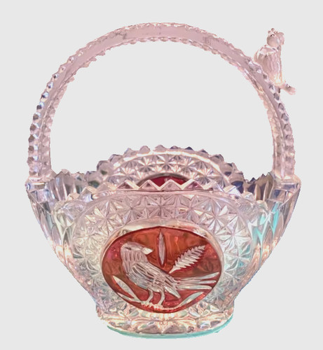 Hofbauer red bird bleikristall - red,