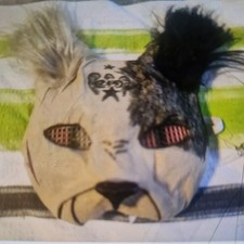 Therian Maske Katzenfell, Selfmade, für Fasching und Karneval Fellmaske
