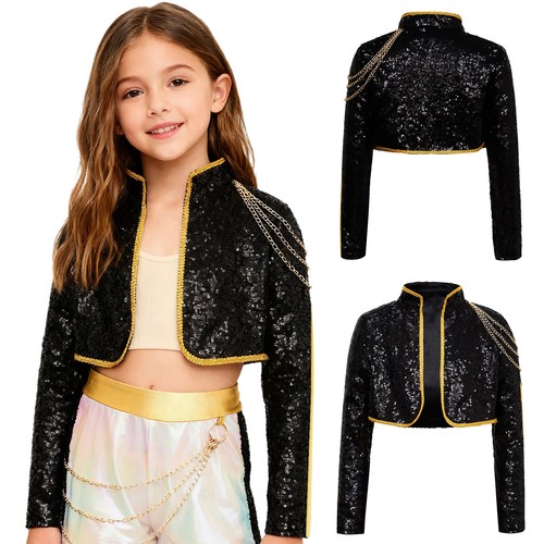 Mädchen pailletten jacke - mädchen,