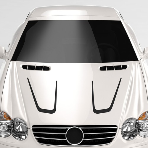 Sport rennstreifen motorhaube - sport,