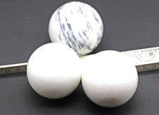 3 Kugeln, Calcit, Onyx Marmor, ca. 5 cm  (B)