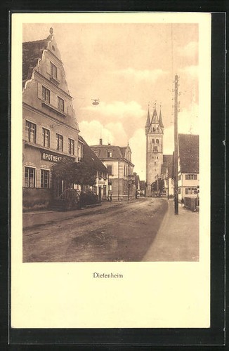 Ansichtskarte dietenheim - ansichtskarte,