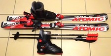 TOP Skiset Atomic Ski 120 cm incl. Skiservice + Skischuhe Gr. 35 + neue Stöcke