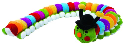 Riesiges plüschtier wurm - riesiges,