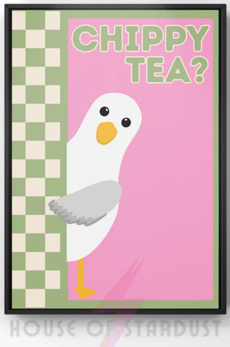 Wandkunstdruck chippy tea - chippy,