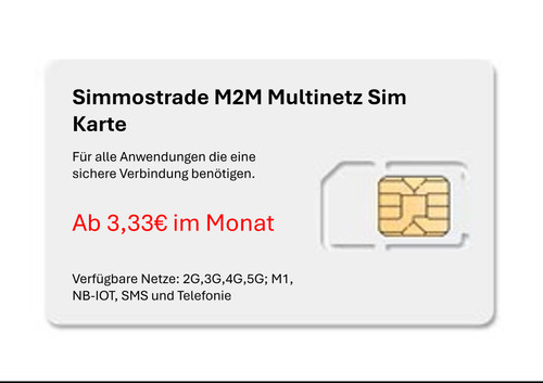 M2m multinetz sim - sim, für