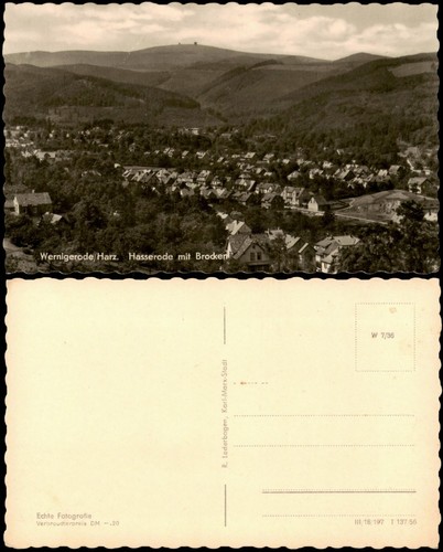 Ansichtskarte wernigerode - ansichtskarte,