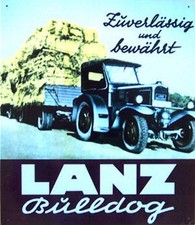 Altes Blechschild Oldtimer Traktor Lanz Bulldog  33 x 40 cm