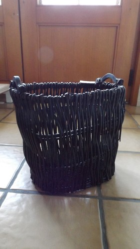 Weidenkorb oval braun/schwarz