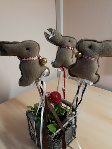 Deko-Hasen- Blumenstecker 