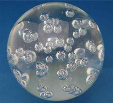 Glaskugel Ornament/Briefbeschwerer 112 mm mundgeblasen Qualitätsglas