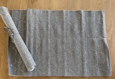 MyHome -Tischsets - 2 Stück - grau / silber - Sterne - 50 x 32 cm