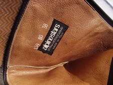 Made im Italien leder stiefel schwarz GR. 38